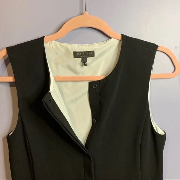 Rag & Bone Silk Sleeveless Shirt Dress 2 - Picture 4 of 10